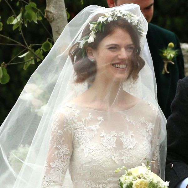 Rose Leslie Wears Stunning Lace Dress to Her and Kit 