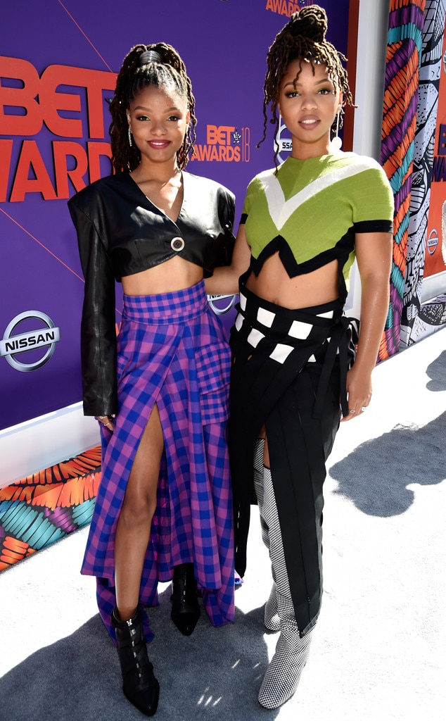Halle Bailey and Chloe Bailey from BET Awards 2018: Red ...