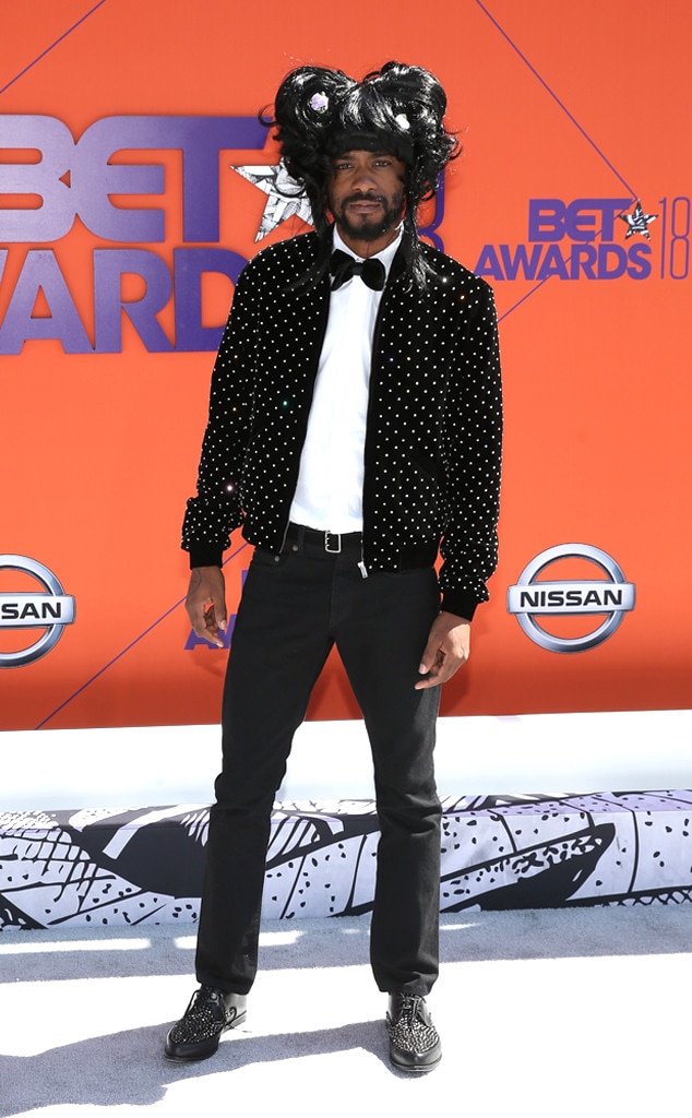 Lakeith Stanfield from BET Awards 2018 Red Carpet Arrivals E! News