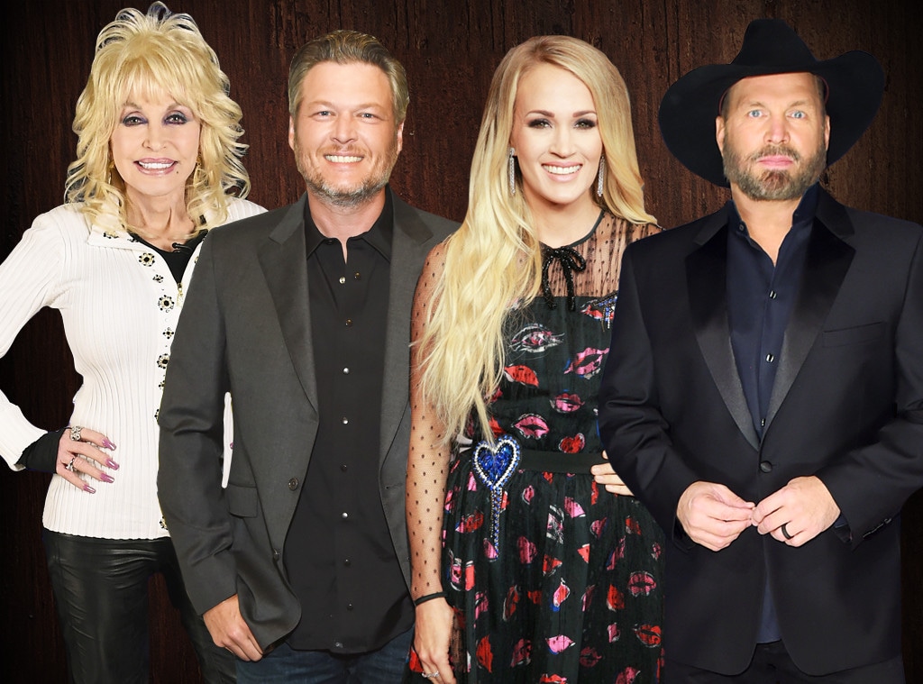 Best Country Music Singer Poll, Dolly Parton, Blake Shelton, Carrie Underwood, Garth Brooks