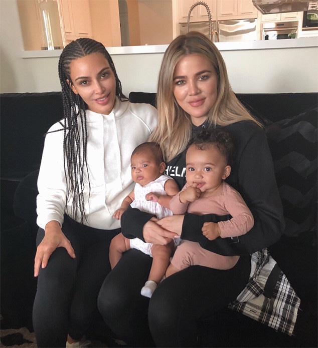 Kim Kardashian, Khloe Kardashian, True Thompson, Chicago West