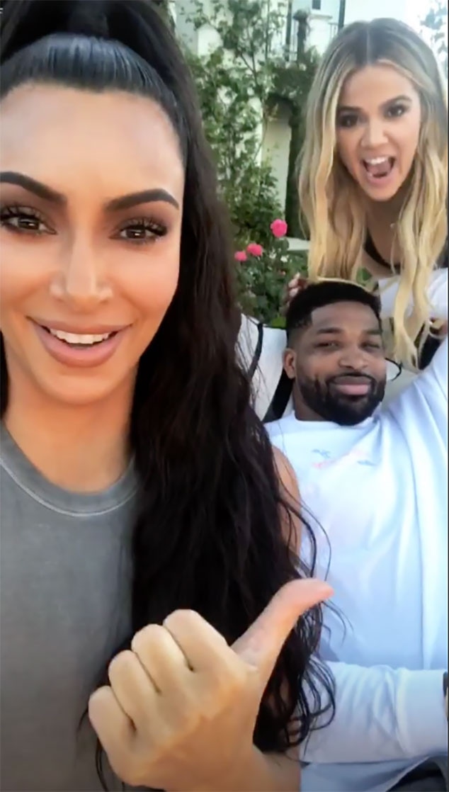 Tristan Thompson, Kim Kardashian, Khloe Kardashian, Instagram