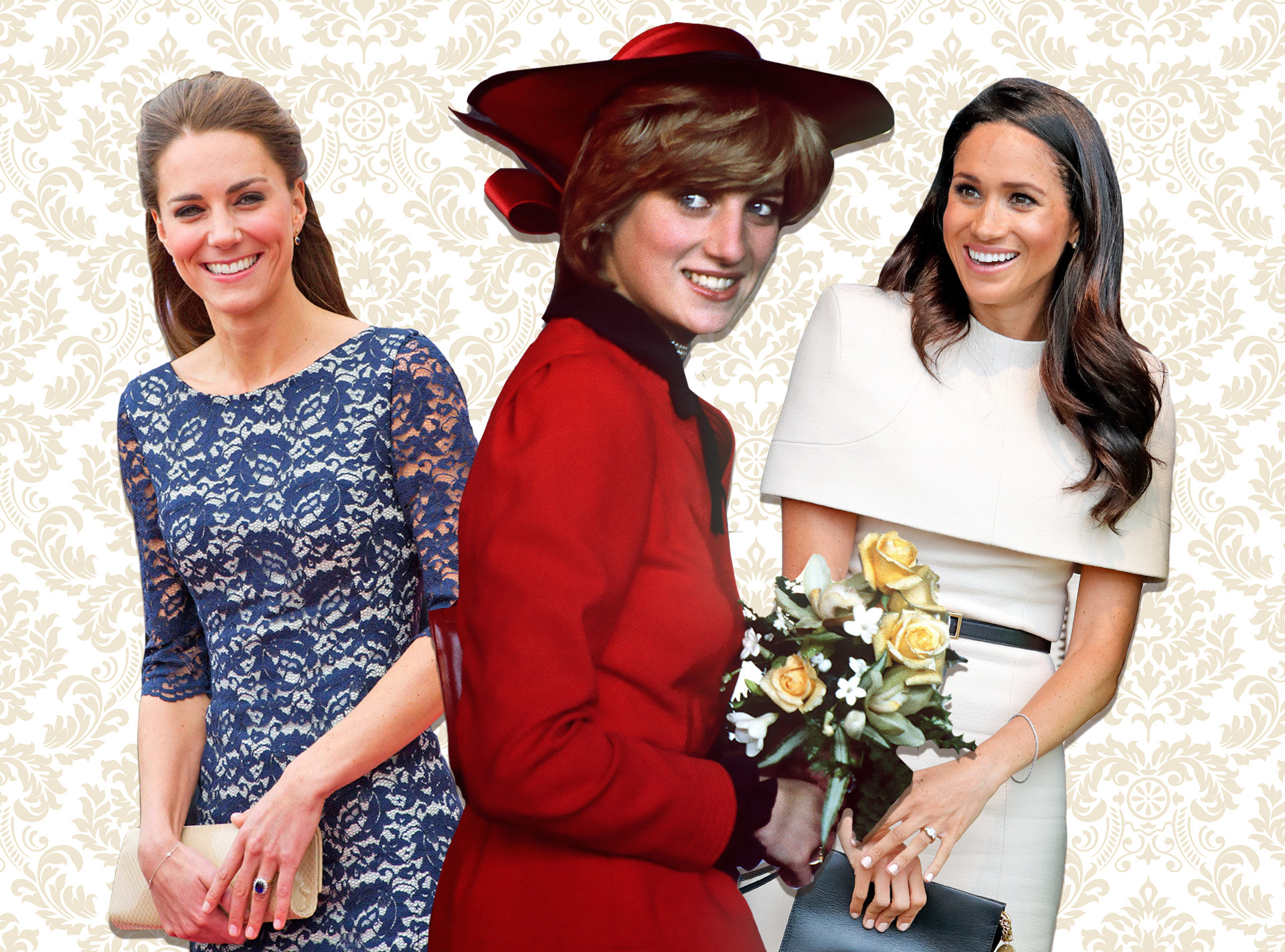 Kate Middleton, Princess Diana, Meghan Markle