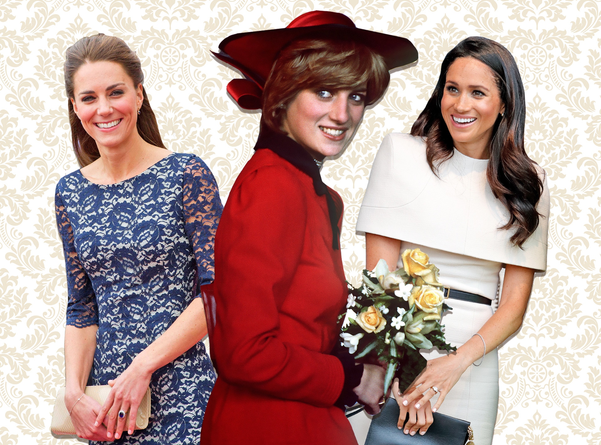 Kate Middleton, Princess Diana, Meghan Markle