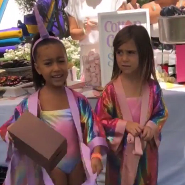 North West and Penelope Disick Get UnicornThemed Birthday Party