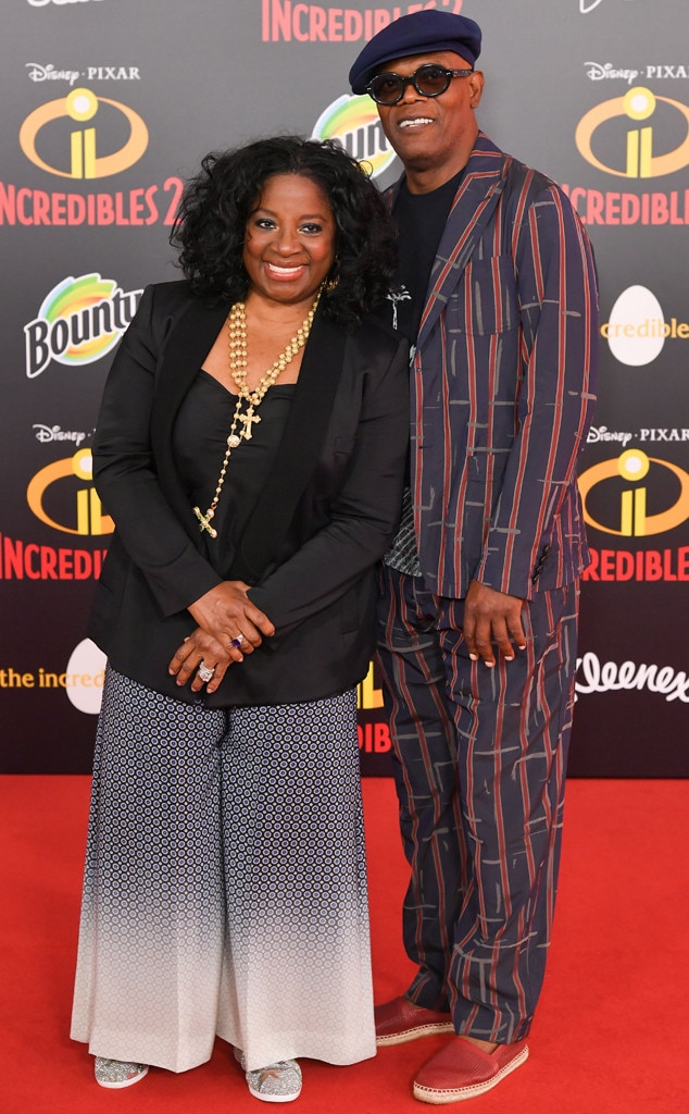 LaTanya Richardson, Samuel L. Jackson, Incredibles 2 Premiere