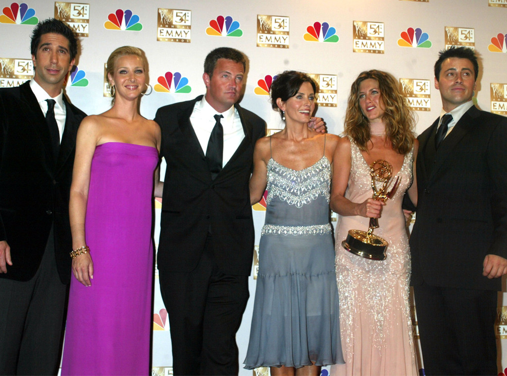 Courteney Cox, Jennifer Aniston, Lisa Kudrow, Matt LeBlanc, David Schwimmer, Matthew Perry, Friends, 2002 Emmys