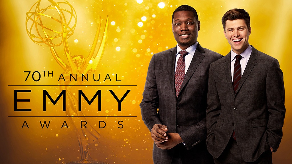 Resultado de imagen para Michael Che y Colin Jost emmys