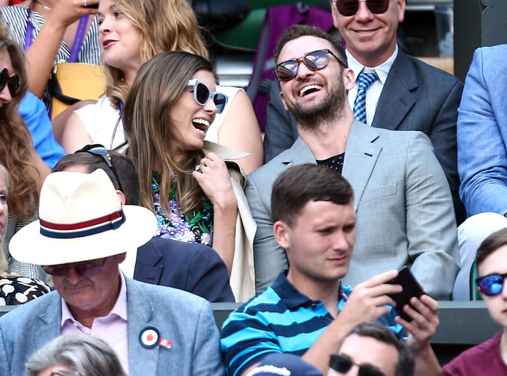 Jessica Biel, Justin Timberlake, Wimbledon