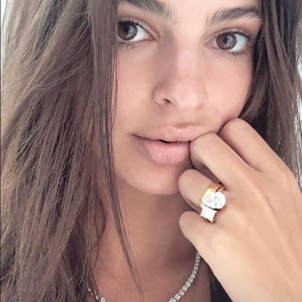 Emily ratajkowski shop engagement ring