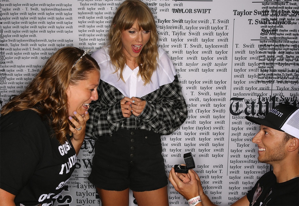 Taylor Swift from Celebs Who Helped People Carry Out Wedding Proposals