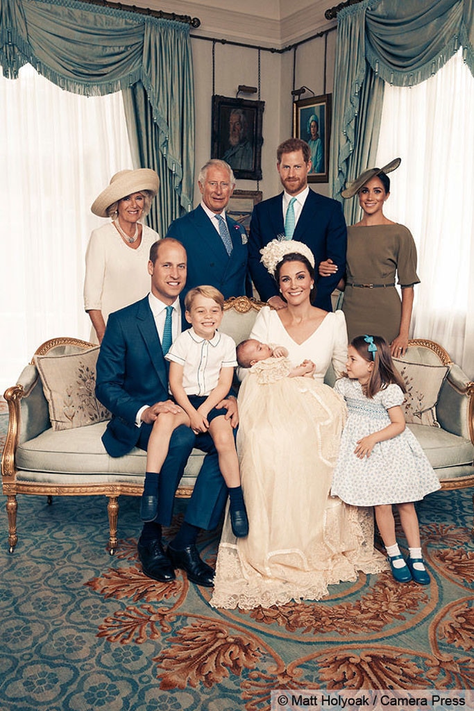 Prince Louis Christening, Prince Louis, Prince George, Princess Charlotte, Prince William, Kate Middleton, Meghan Markle, Prince Harry 