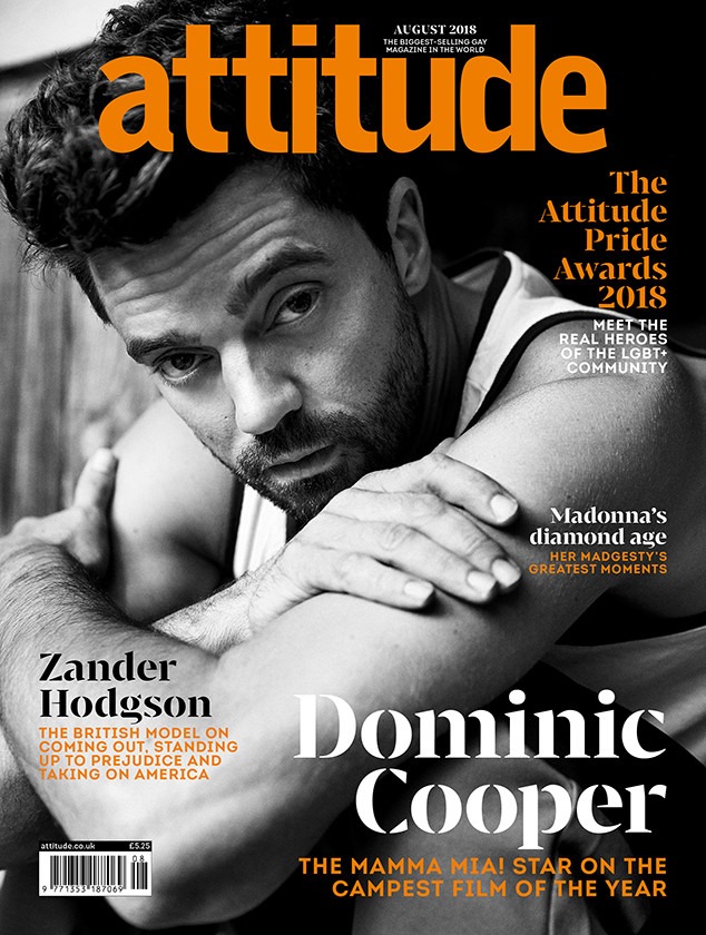 Dominic Cooper, Attitude Magazine, August 2018