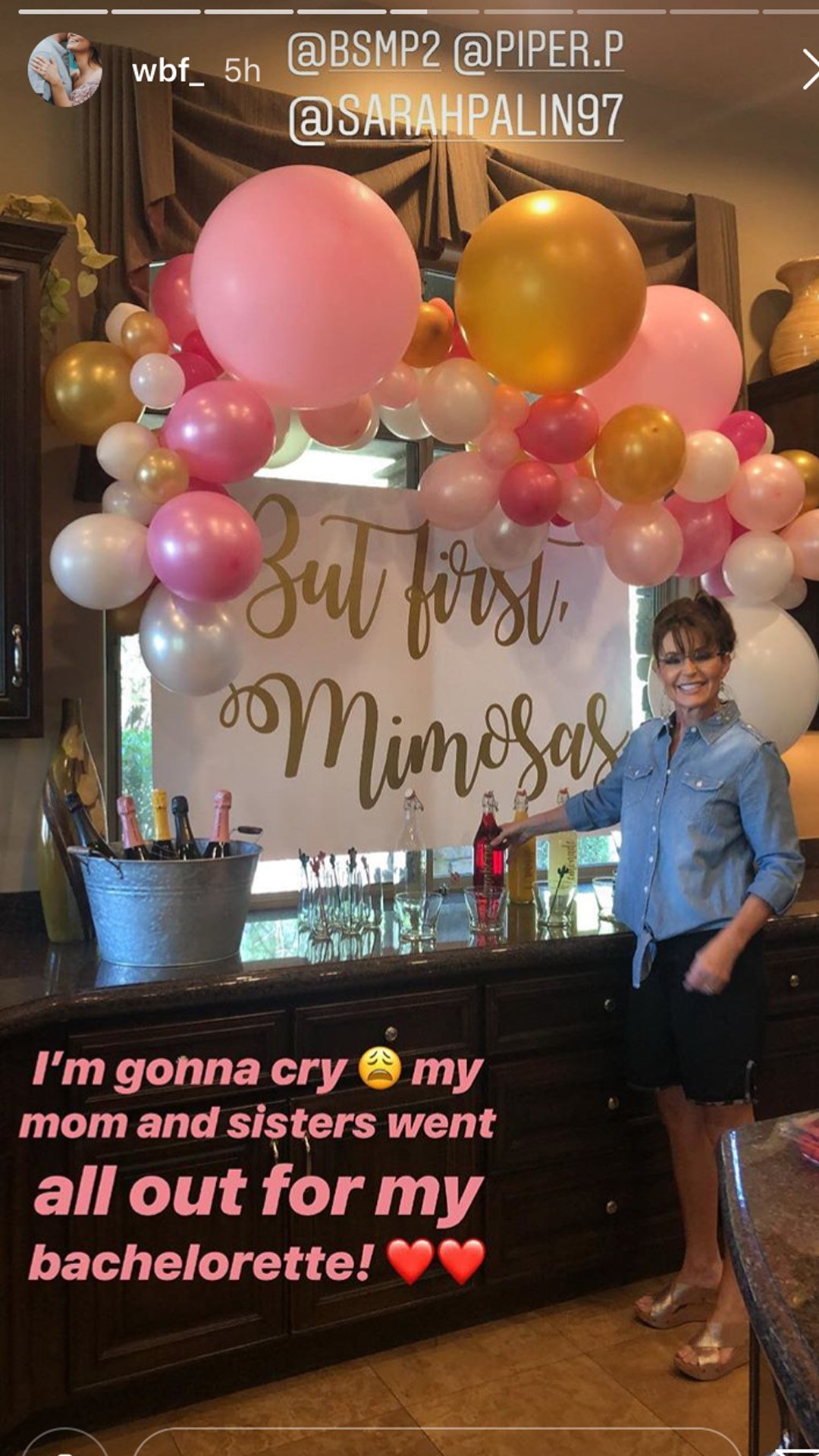 Willow Palin, Sarah Palin, Bachelorette Party