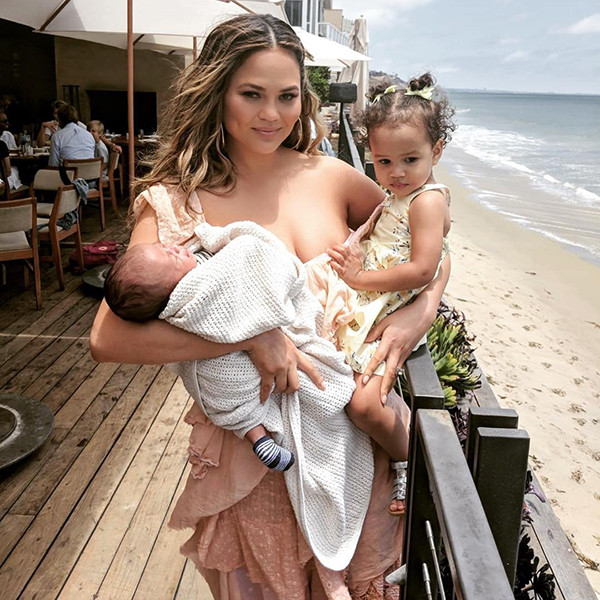 Chrissy Teigen Shows How Daughter Luna Takes Care of Siblings: Photos