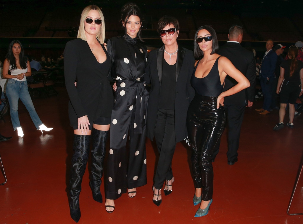 Khloe Kardashian, Kendall Jenner, Kris Jenner, Kim Kardashian, Poker Charity Event