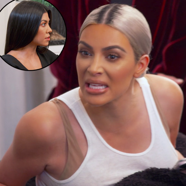 Kim Slams Kourtneys Looks During An Epic Fight On Kuwtk E News 1839