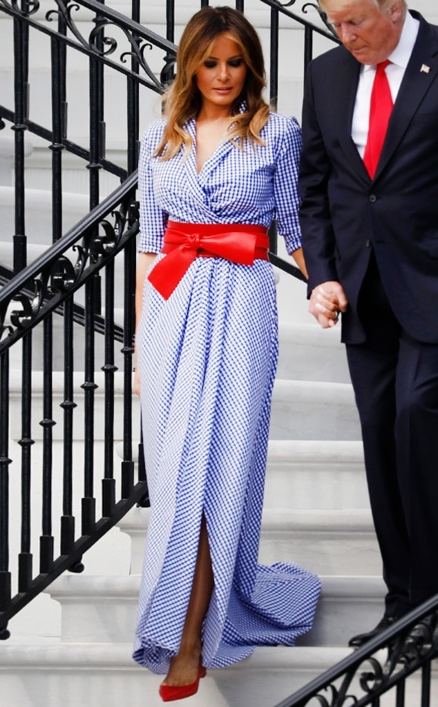 Melania trump shop striped dress