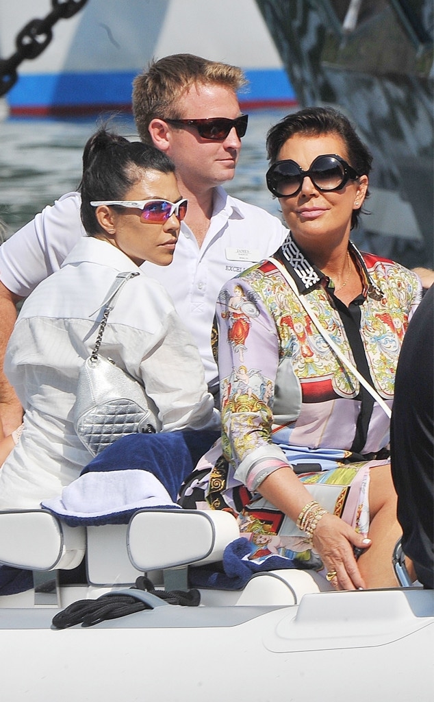 Kris Jenner, Kourtney Kardashian, Portofino