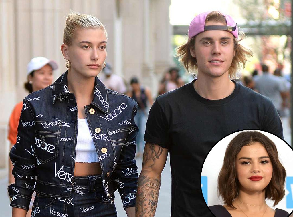 Justin Bieber, Hailey Baldwin, Selena Gomez