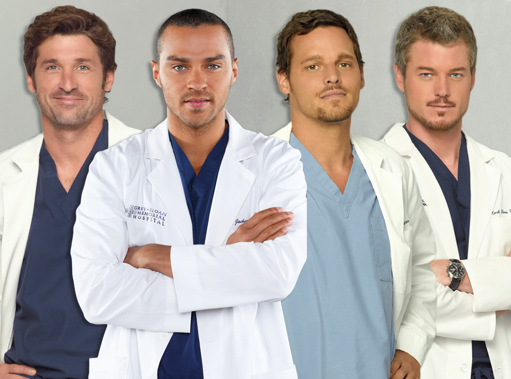 Grey's Anatomy Hotties, Jesse Williams, Patrick Dempsey, Eric Dane