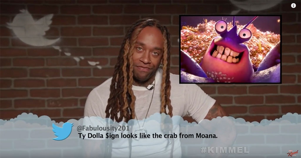 Ty Dolla ign from Celebrity Mean Tweets From Jimmy Kimmel Live! E! News