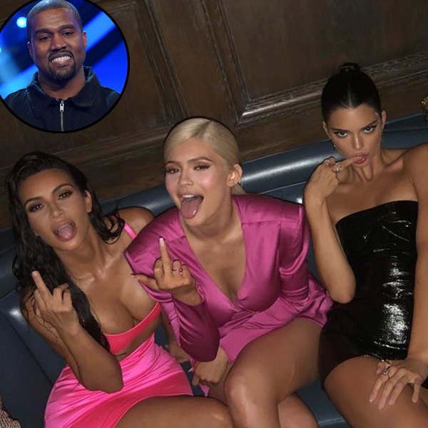 Kanye West, Kim Kardashian, Kourtney Kardashian, Kylie Jenner, Kendall Jenner