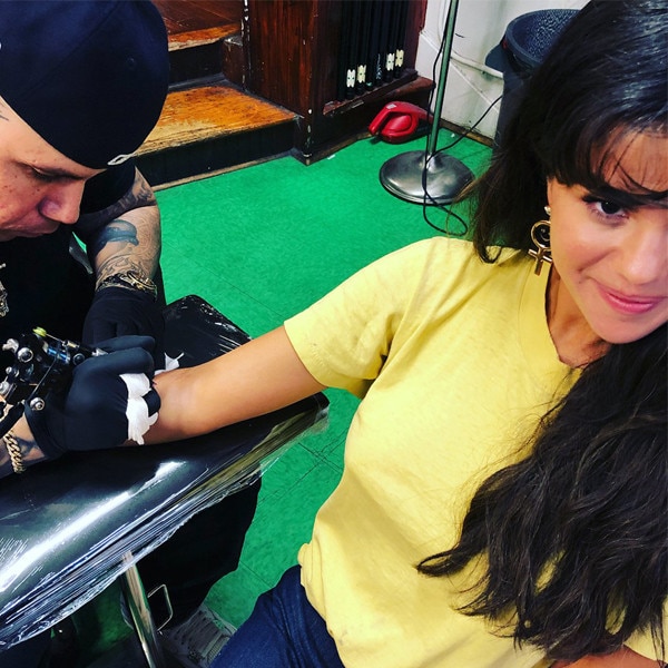 Selena Gomez Gets New Back Tattoo of Large Dripping Rose