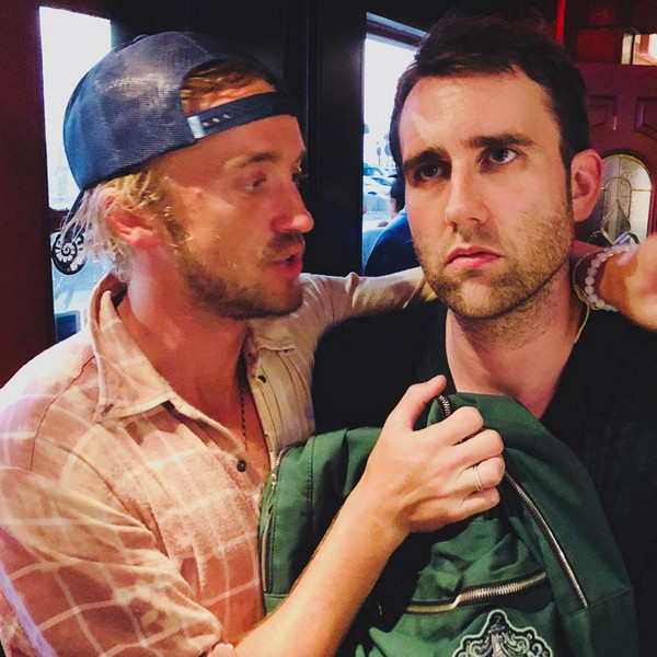 Tom Felton And Matthew Lewis Have Mini Harry Potter Reunion E Online