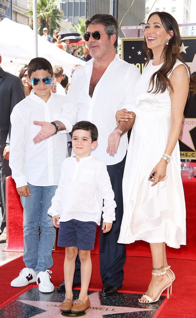 Simon Cowell, Lauren Silverman, Eric Cowell, Adam Silversman