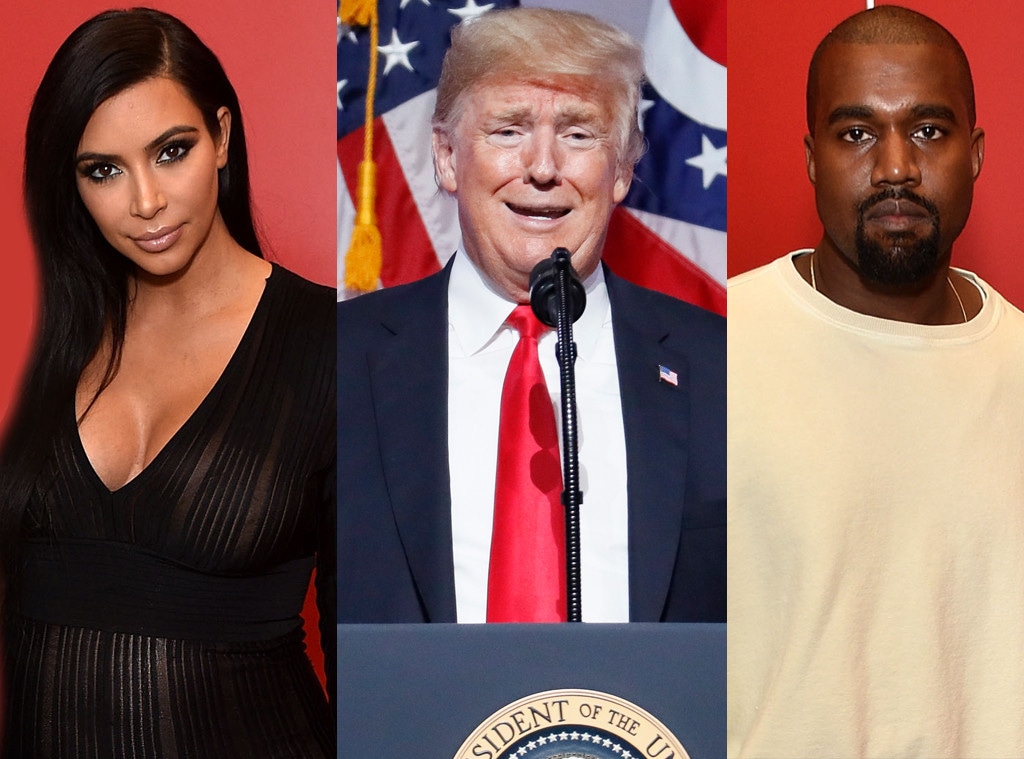 Kim Kardashian, Donald Trump, Kanye West