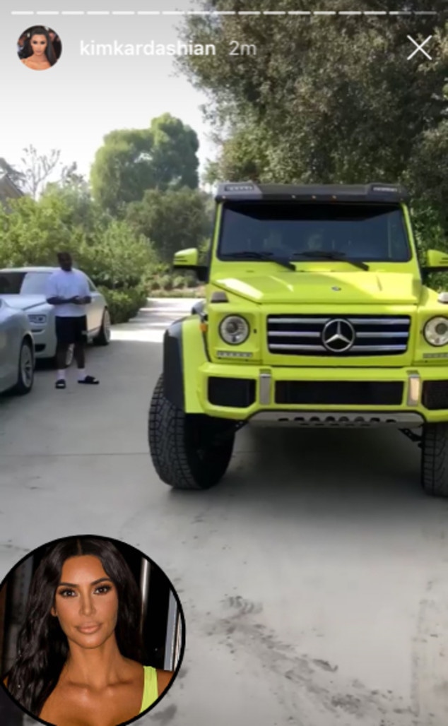 Kim Kardashian Gets A New Baby Car That Matched Her Outfits E Online Kim Kardashian Gets A New Baby Car That Matched Her Outfits E Online