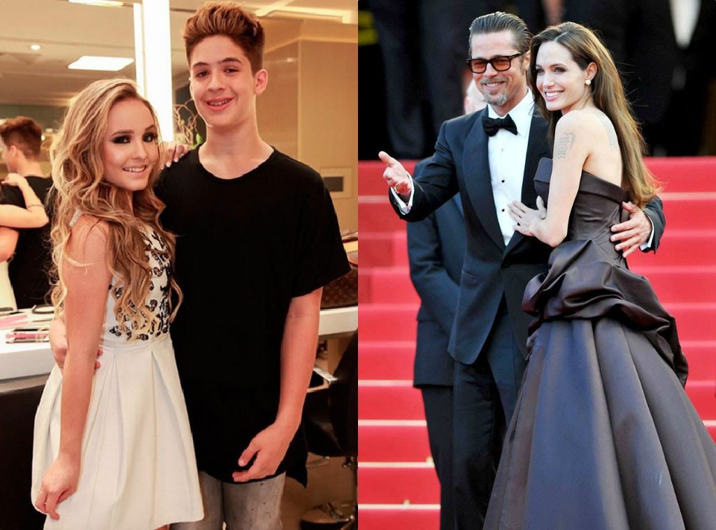 Larissa Manoela, João Guilherme, Brad Pitt, Angelina Jolie