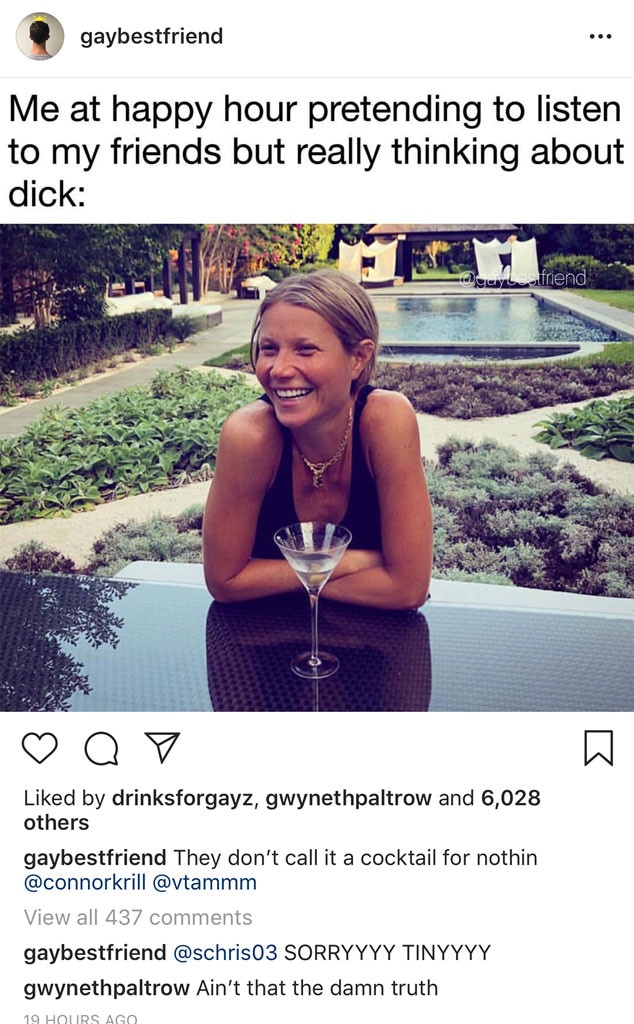 Gwyneth Paltrow Responds to Meme of Her ''Thinking About Dick