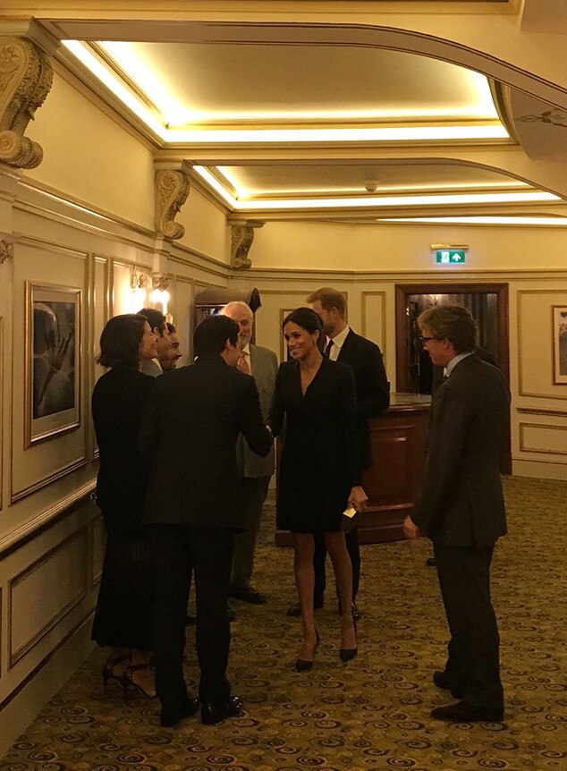 Meghan Markle Wears Mini Dress as She Joins Prince Harry at Hamilton