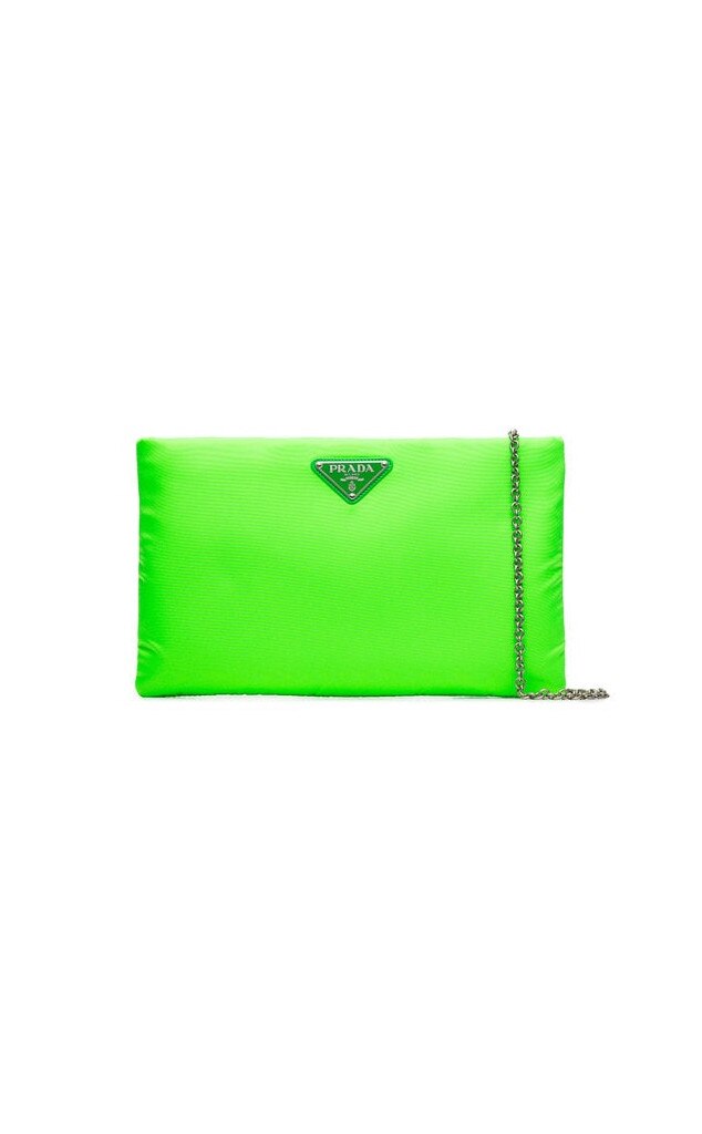 neon green prada bag