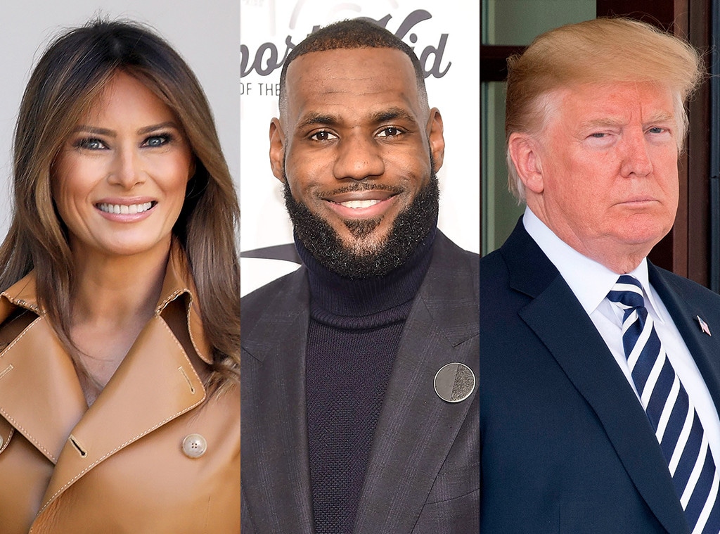 Melania Trump, Lebron James, Donald Trump