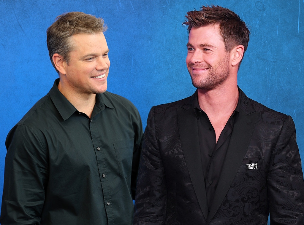 Matt Damon, Chris Hemsworth, Bromance