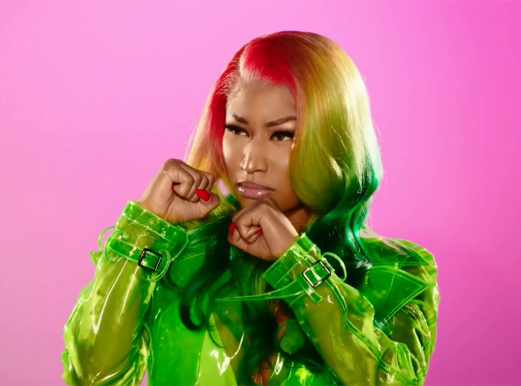 Watch Nicki Minajs Neon Barbie Dreams Music Video E Online Uk