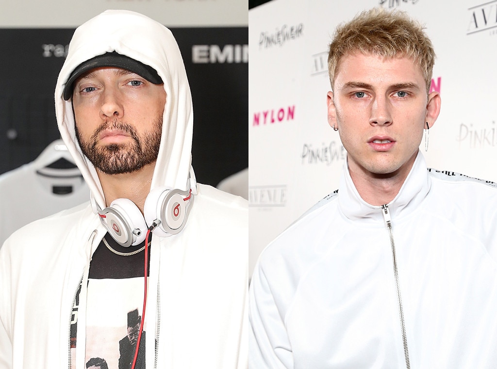 Eminem vs. Machine Gun Kelly from Biggest Rap Feuds of 2018 E! News