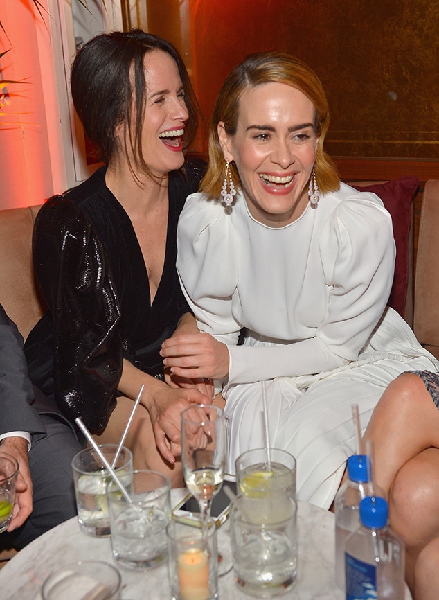 Sarah Paulson and Elizabeth Reaser from Emmys 2018: Pre-Award Show