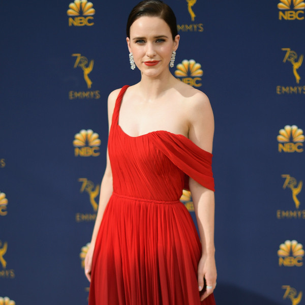 Rachel Brosnahan Inspired Short Red Cocktail Party Celebrity Dress