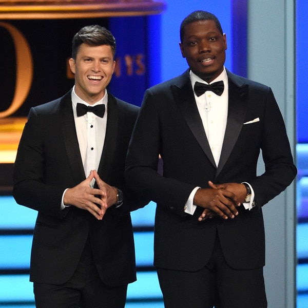 Colin Jost, Michael Che, 2018 Emmys, 2018 Emmy Awards, Show Colin Jost, Michael Che, 2018 Emmys, 2018 Emmy Awards, Show