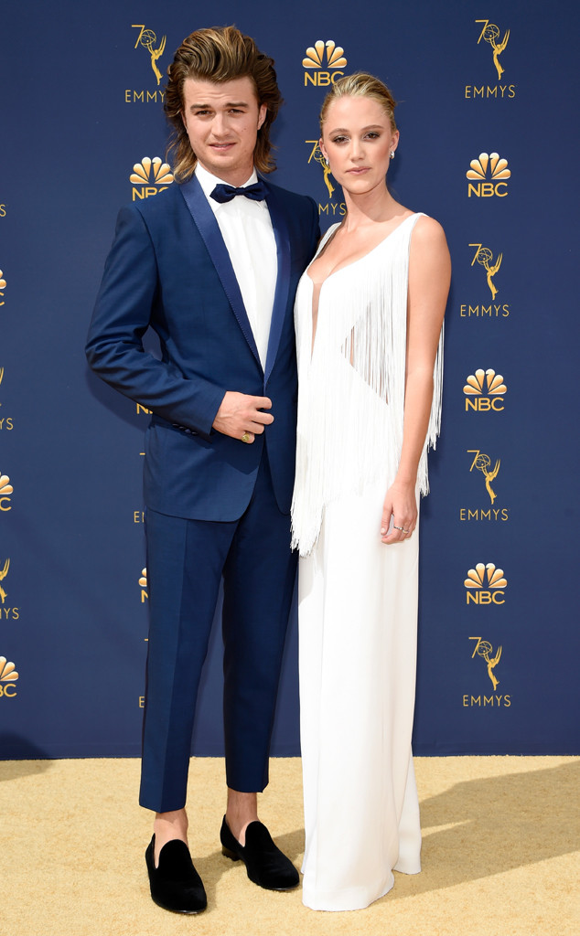 Joe Kerry & Maika Monroe from 2018 Emmy Awards: Red Carpet Couples | E