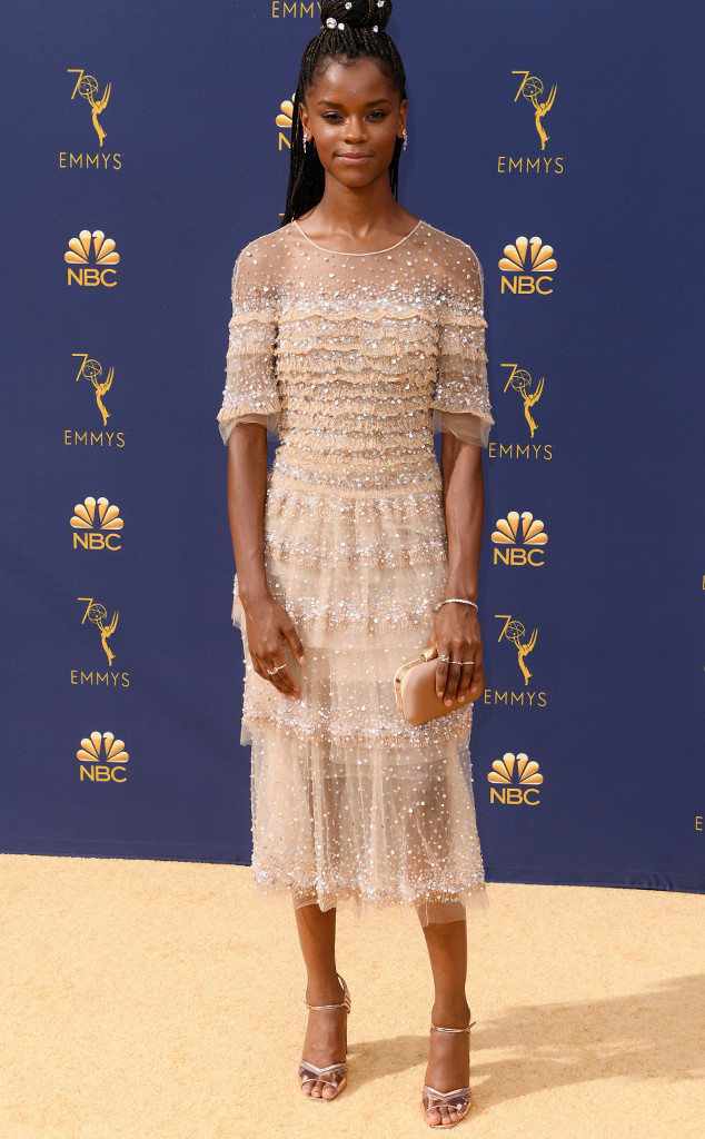 Letitia Wright, 2018 Emmys, 2018 Emmy Awards, Red Carpet Fashions