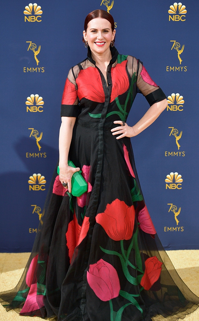 Megan Mullally, 2018 Emmys, 2018 Emmy Awards, Red Carpet Fashions
