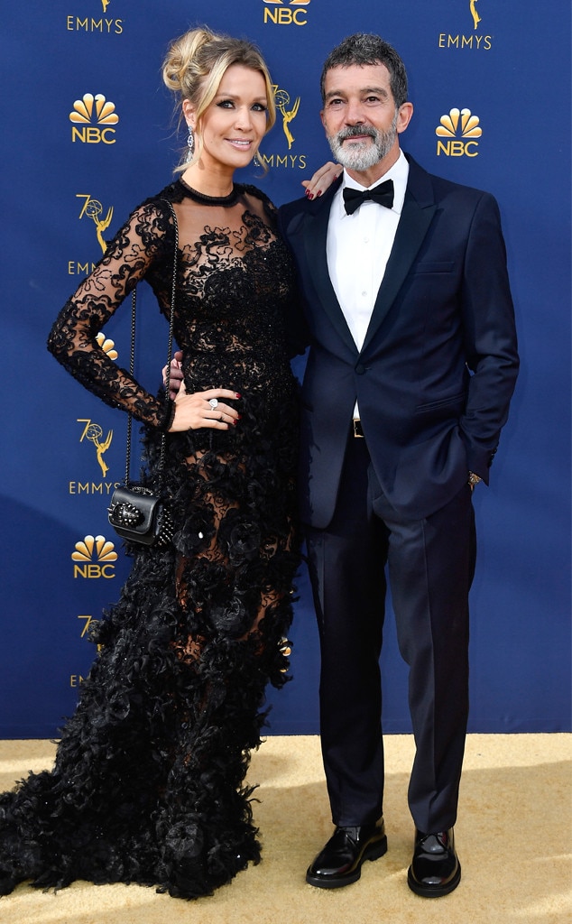Antonio Banderas & Nicole Kimpel from 2018 Emmy Awards Red Carpet