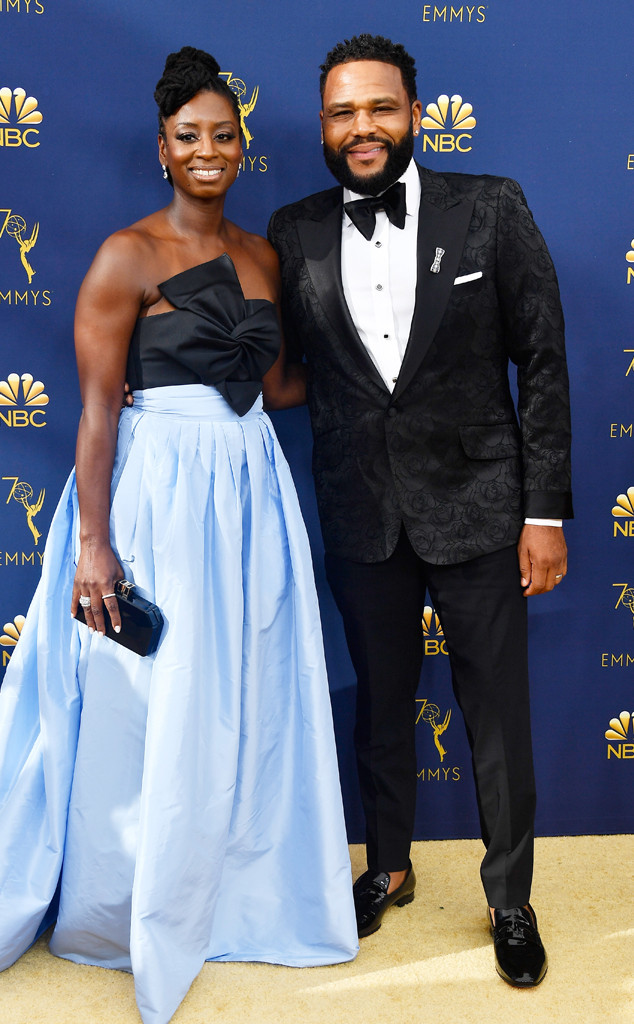 Anthony Anderson & Alvina Stewart from 2018 Emmy Awards: Red Carpet ...