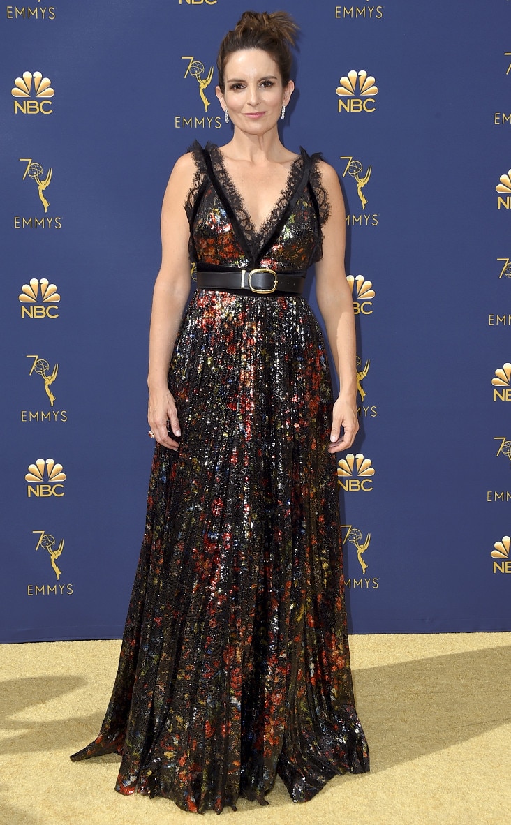 Tina Fey from Riskiest Looks on the Red Carpet at the Emmy Awards 2018