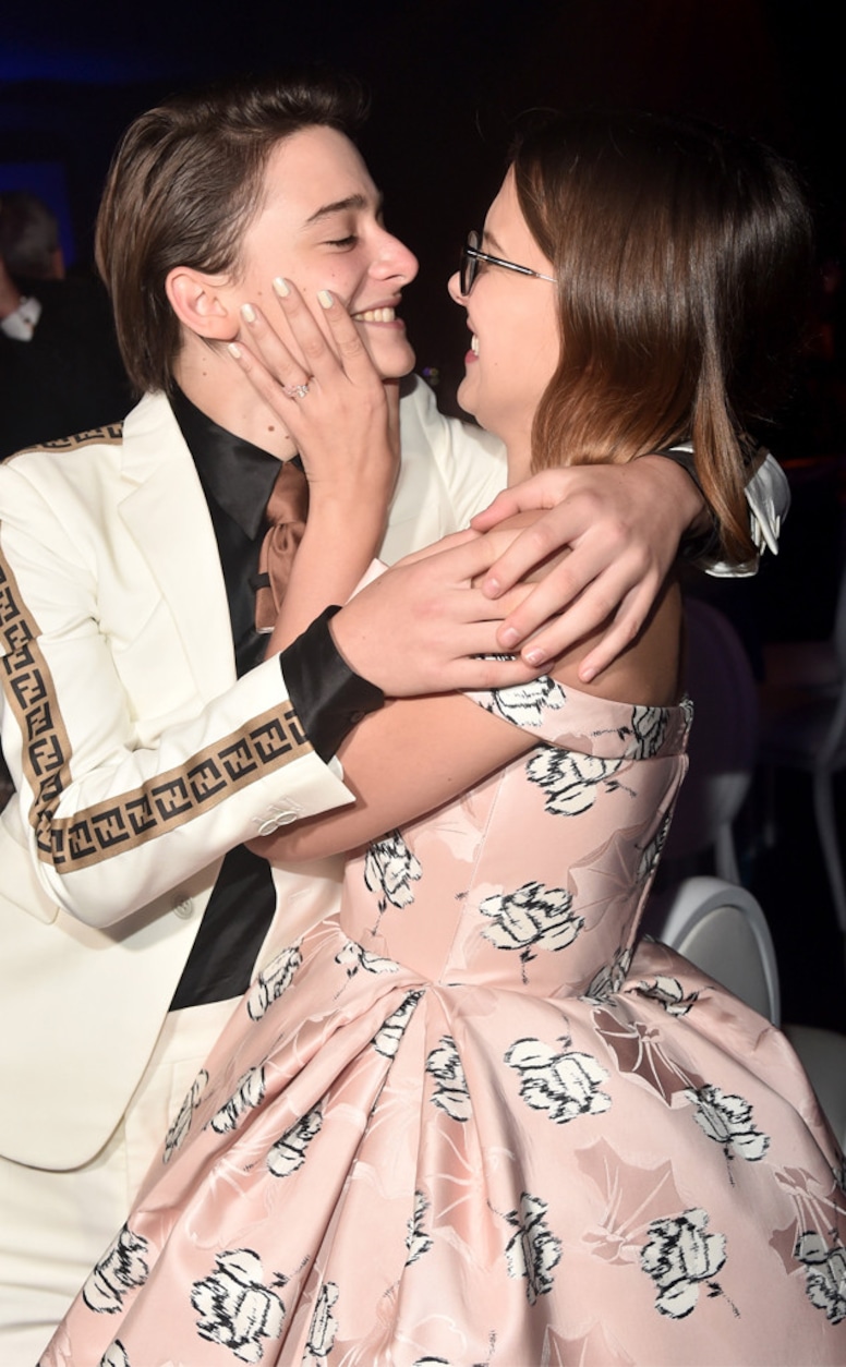 Noah Schnapp, Millie Bobby Brown, 2018 Emmy After Party Pics